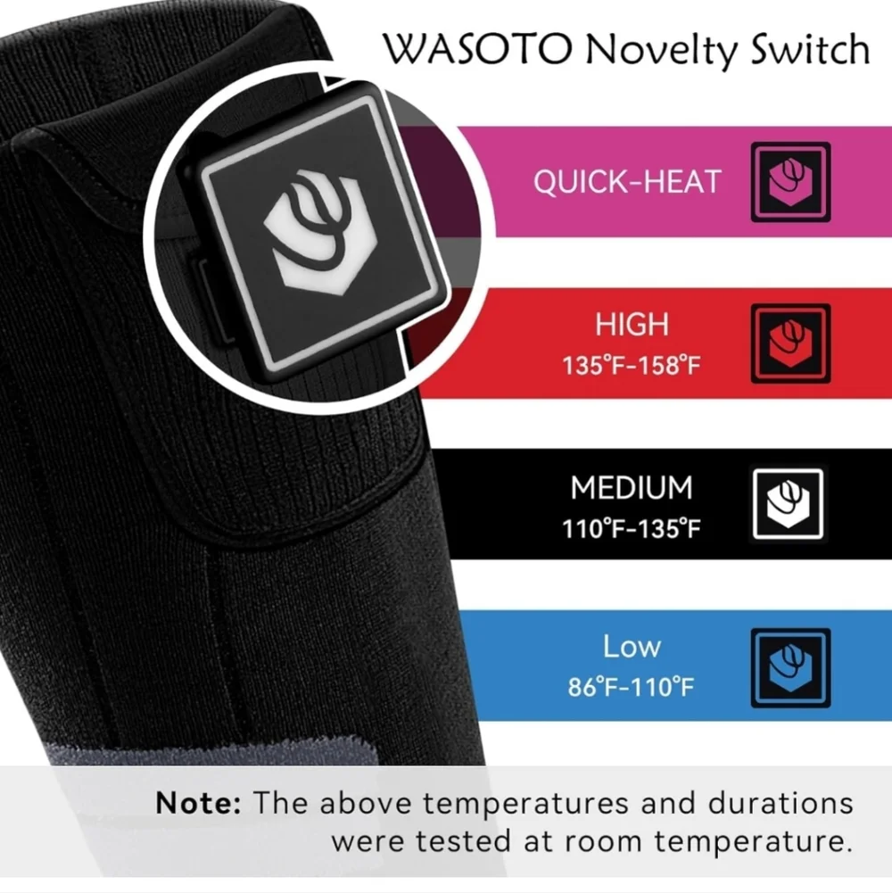 Heated Socks for Men Women Size Large